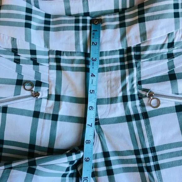 GG Blue Golf Green and White Plaid New Fab Fit Short III - Picture 12 of 15